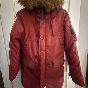 Alpha Industries Red Ski & Snow Jacket